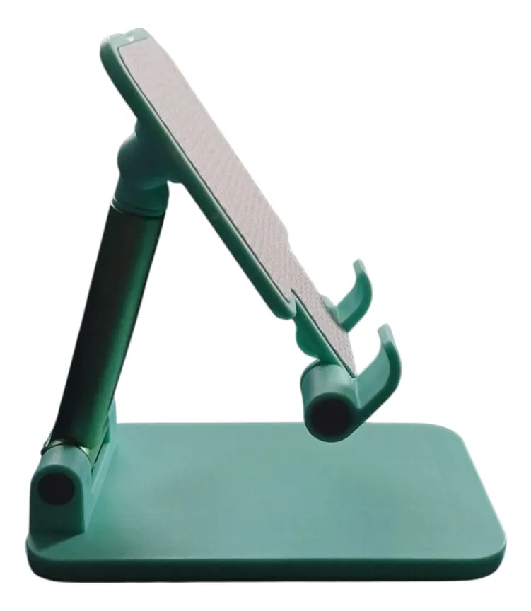 Soporte para celular o tablet de mesa color verde aguamarina