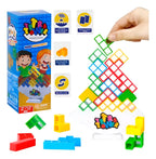 Torre Tetris Juego Equilibrio Didáctico Tetra Tower 40 Pcs
