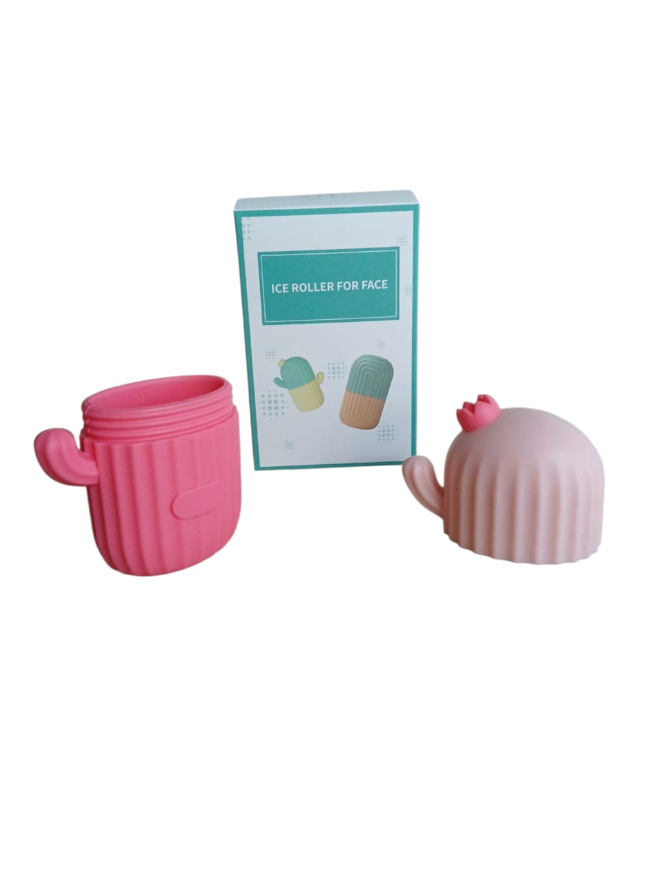 Molde silicón cactus para masaje facial con hielo skincare