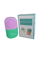 Molde silicón cepillo para masaje facial con hielo skincare verde/morado