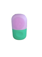 Molde silicón cepillo para masaje facial con hielo skincare verde/morado