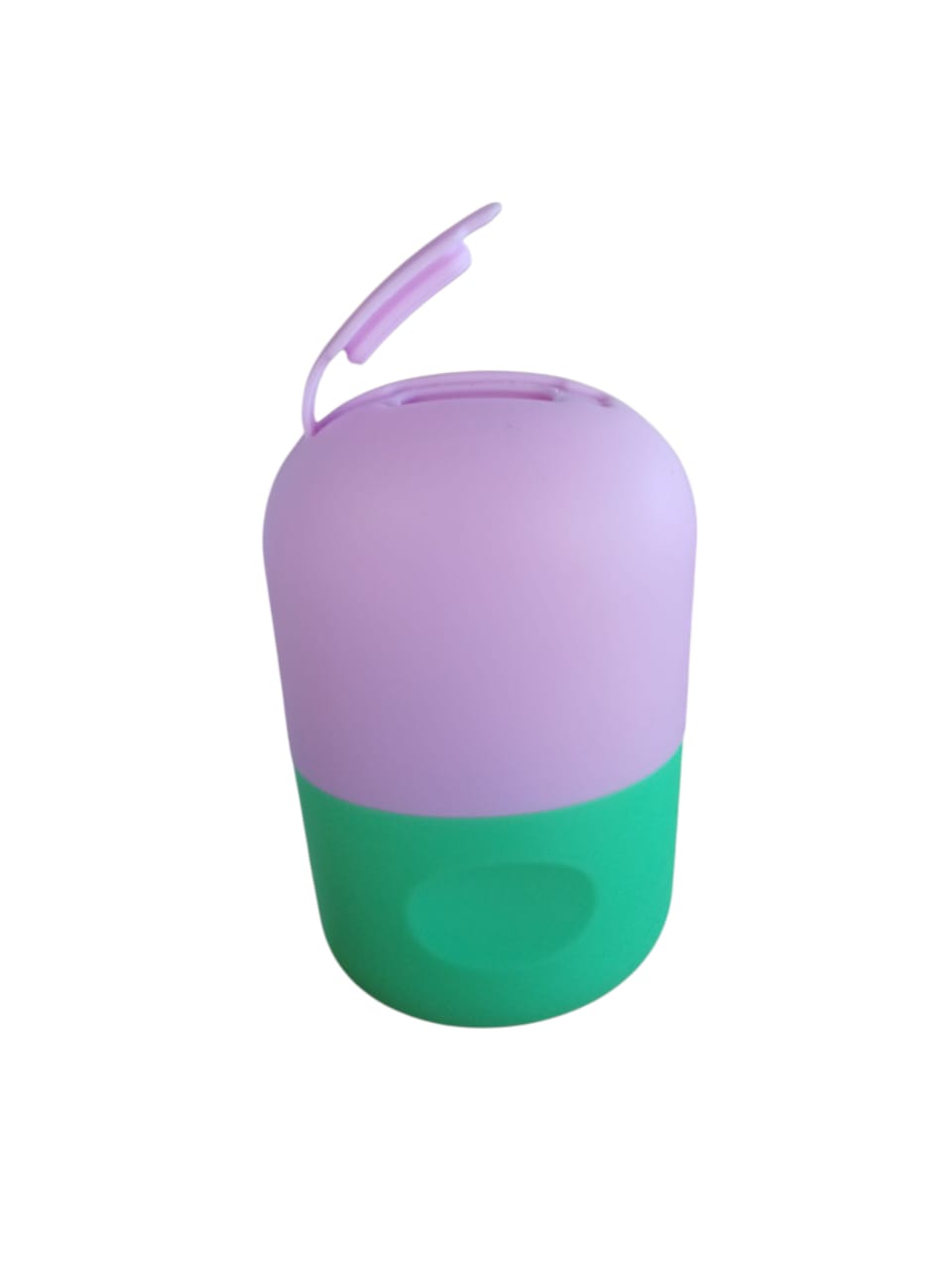 Molde silicón cepillo para masaje facial con hielo skincare verde/morado