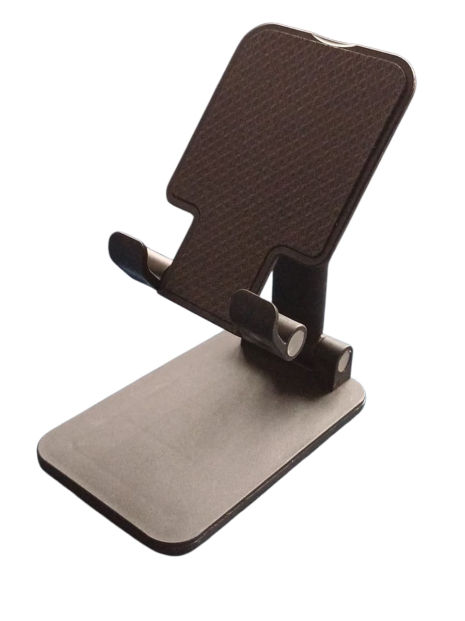 Soporte para celular o tablet de mesa color negro