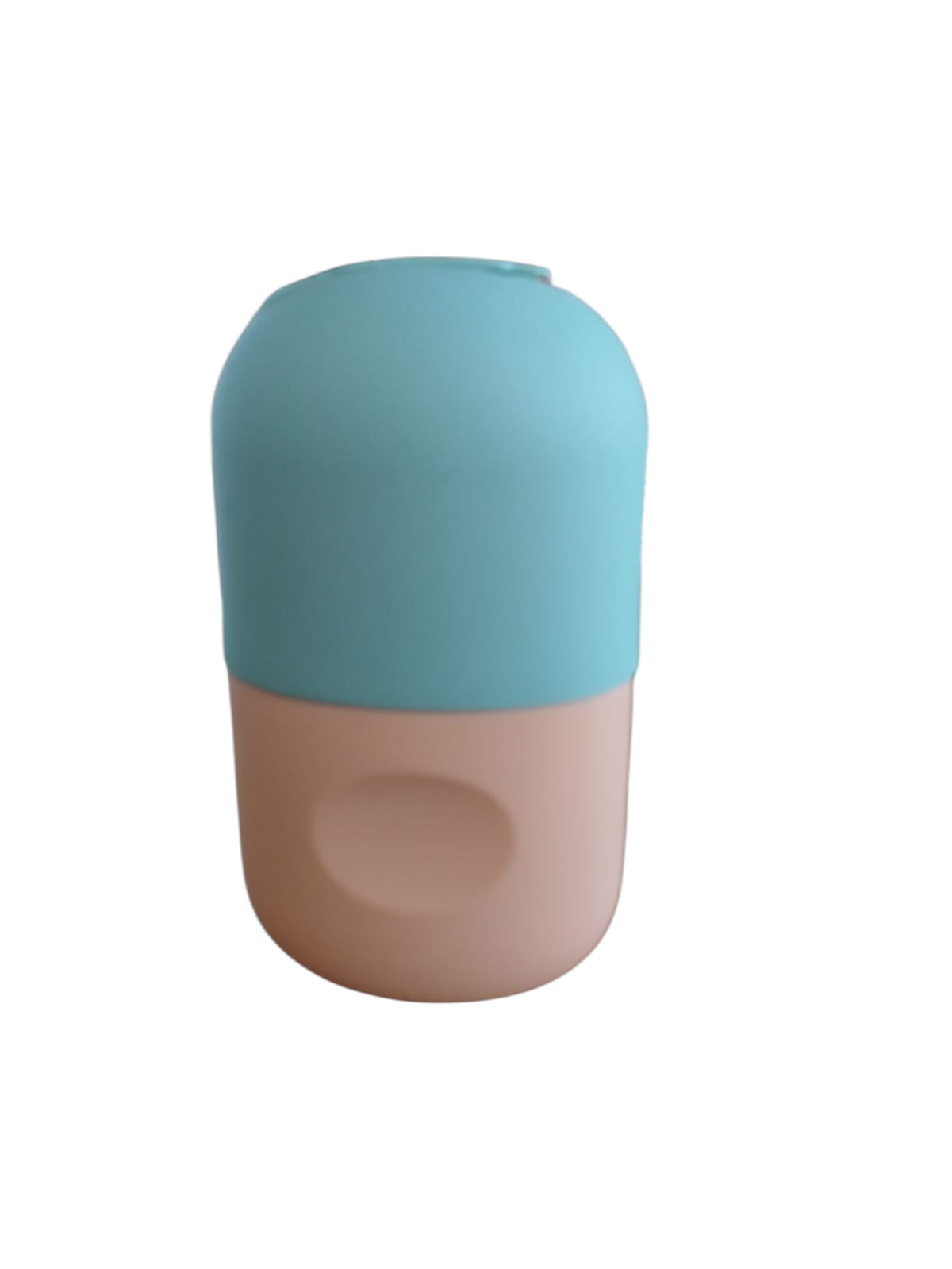 Molde silicón cepillo para masaje facial con hielo skincare verde/salmón