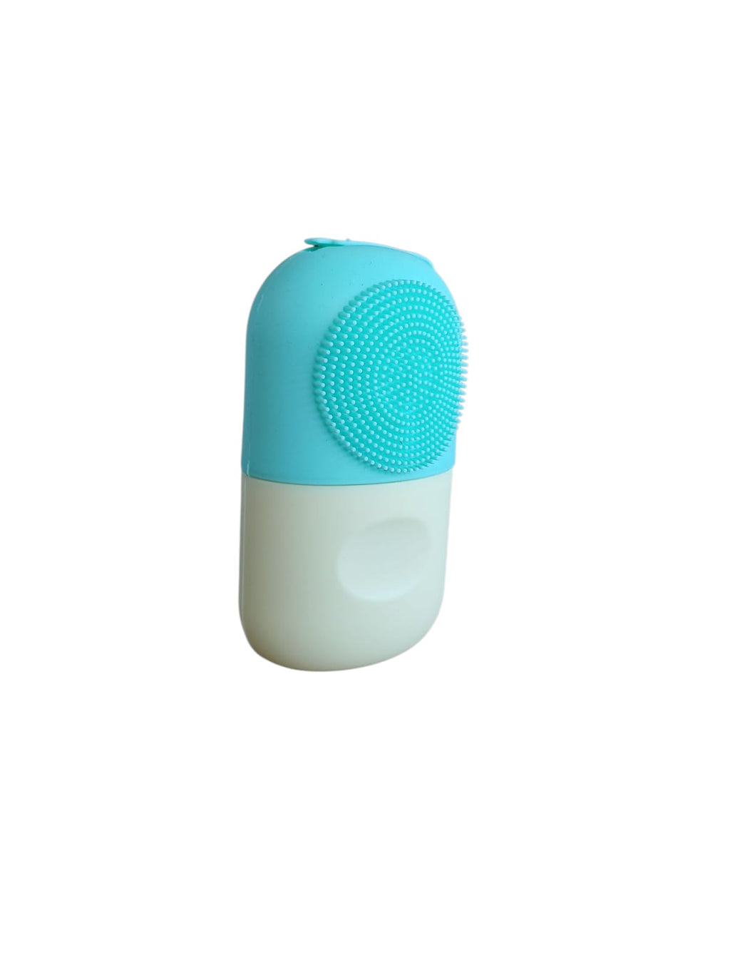 Molde silicón cepillo para masaje facial con hielo skincare verde/amarillo