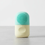 Molde silicón cepillo para masaje facial con hielo skincare verde/amarillo
