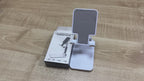 Soporte para celular o tablet de mesa color blanco