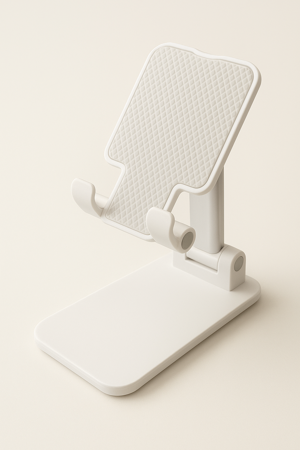 Soporte para celular o tablet de mesa color blanco
